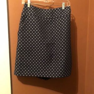 Ann Taylor Tweed Floral Pencil Skirt Size 12